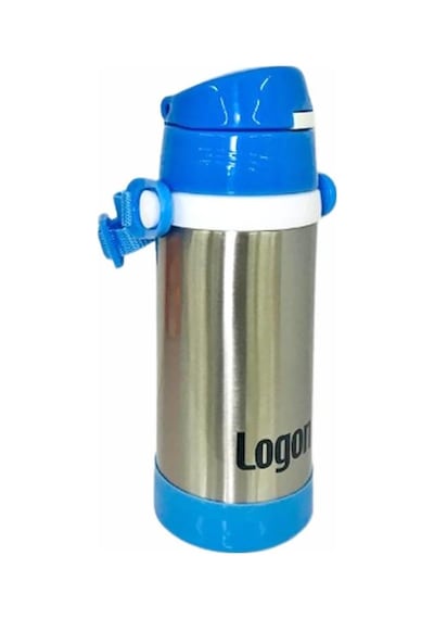 Logon Çelik Pipetli Matara Mavi 350 Ml Lgı015