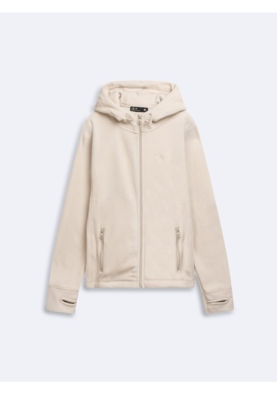 LTB Regular Fit Fermuarlı Polar Krem Sweatshırt