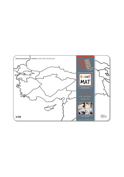 Akademi Çocuk-Funny Mat - Türkiye Bölgeler Dilsiz Haritası