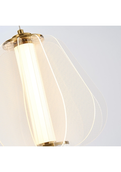 Hopps 18 Watt 3000k Elips Bakır Tekli Led Sarkıt Avize Bakır