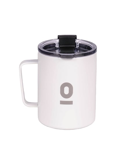 Paslanmaz Çelik Beyaz Metal Kupa 420 ML Vakum Kapaklı Isı Yalıtımlı No:90