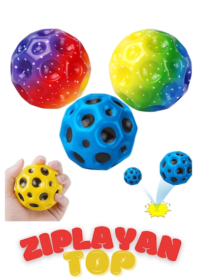 Zıplayan Top 3 Adet Çocuk Eğlence Topu Bouncer Ball