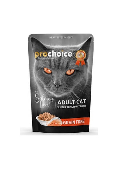 Pouch Somonlu Ve Ciğerli Tahılsız Yetişkin Kedi Konservesi 85 Gr