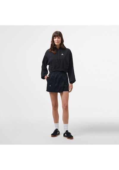 Converse Chuck Taylor Boxy Kadın Siyah Kapüşonlu Sweatshirt Siyah