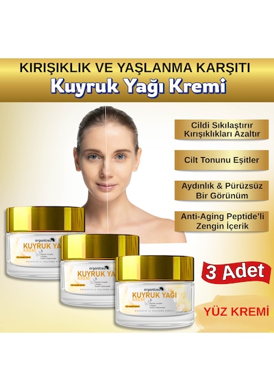Organicsun Kuyruk Yağı Kremi 3'lü Set