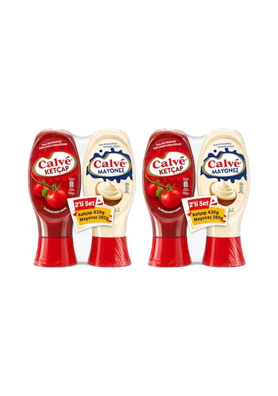 Calve Ketçap 430 Gr & Mayonez 380 Gr Set X 2 Adet