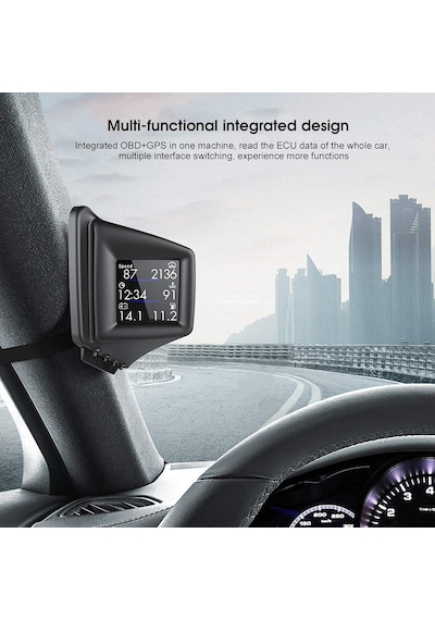 Sanal Gösterge Paneli Hud Head Up Display Obd Sistem Yan Direk Obd