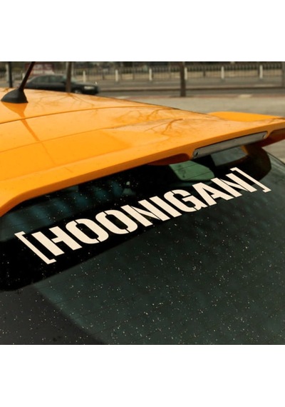 Oto Sticker Hoonigan Stickeri   20X3Cm-Kırmızı-
