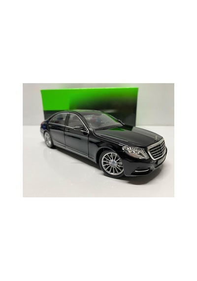 Mercedes-benz S-class 1:24 Siyah Diecast Metal Model Araba Kapıları Açılabilir Çok Renkli