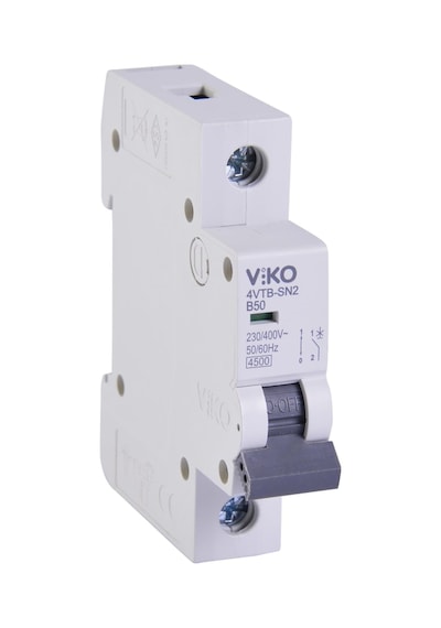 Viko 4vtb-1b50 Otomatik Sigorta 4,5ka B Tipi 1 Kutup 50a 10