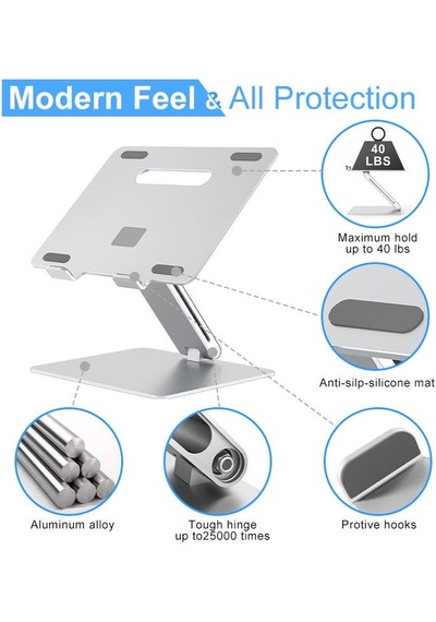 Bn34 Laptop Tablet Bilgisayar Standı Ayarlanabilir Metal Kasa Mac