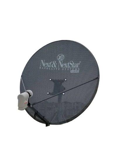 Next Nexstar- Delikli Rüzgara Ve Kara Dayanıklı Çanak Anten 90-95 Cm -3 Kollu-4lü Lnb 20 Metrekablo