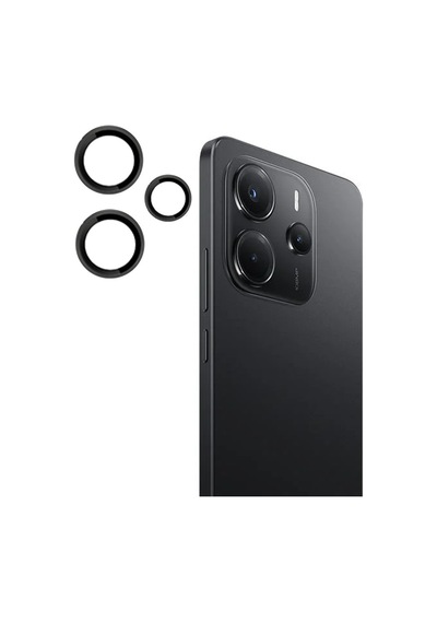 Joko Xiaomi Redmi Note 14 4g Uyumlu Pvd Metal Kamera Lens - Siyah