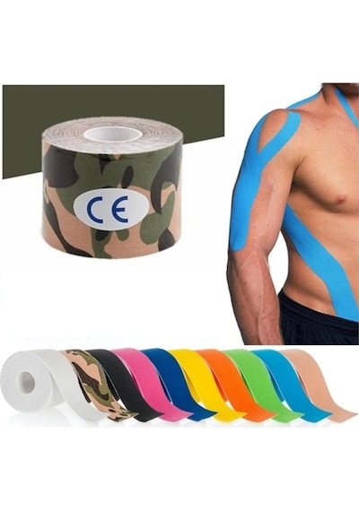 Kinesio  Bandı | Sporcu Bandı | Yeşil Kamuflaj  Bandı