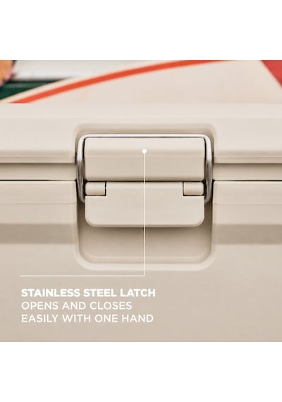 Coleman Pro 25qt Buzluk Kamp Yat Tekne 24l 36 Kutu Kapasite 3 Gün Soğuk Tutar Taşınabilir Bej