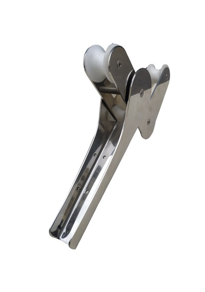 Tekne Burun Makarası. Mafsallı Baş Makarası. 304 Krom 50x370mm