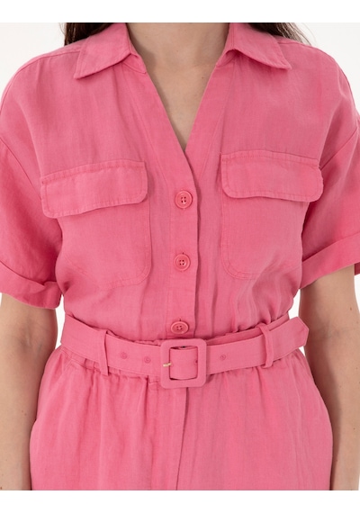 Pierre Cardin Kadın Pembe Tulum Dokuma 50301204-vr041 Pembe