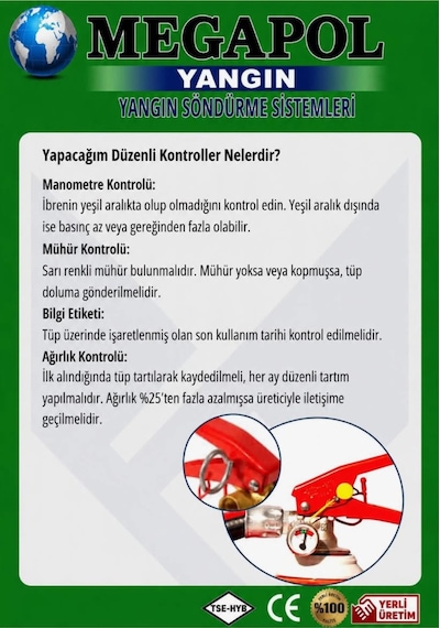 4 Kg Marin Tekne Sertifikalı Abc Kuru Kimya Tozlu Yangın Söndürme Cihazı, Yangın Söndürme Tüpü, Yangın Söndürücü, Yangın Söndürme Cihazları