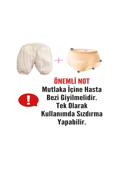 Ozclife Yeni Nesil Yıkanabilir Paçalı Hasta Külotu XS