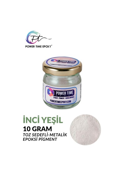 Sedefli Metalik Toz Pigment Boya / Inci Yeşil / Epoksi Için