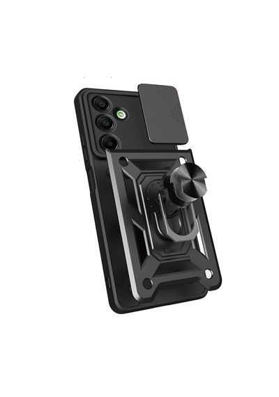 Galaxy Uyumlu A16 Magnetik Standlı Kamera Korumalı Zore Sürgülü Vega