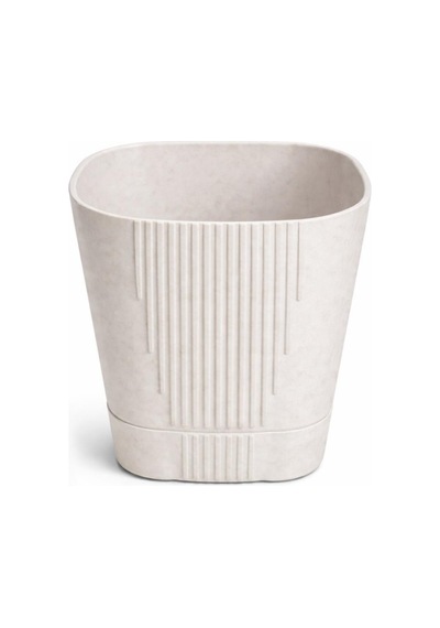 Omnipazar So-zb05 Zambak Dekoratif Plastik Saksı 8.8 Litre No:5 Kirli Beyaz 113