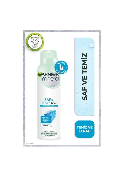 Garnier Mineral Saf&temiz Sprey Deodorant 3'lü Set pktgrnsftspry3al2ode-7073