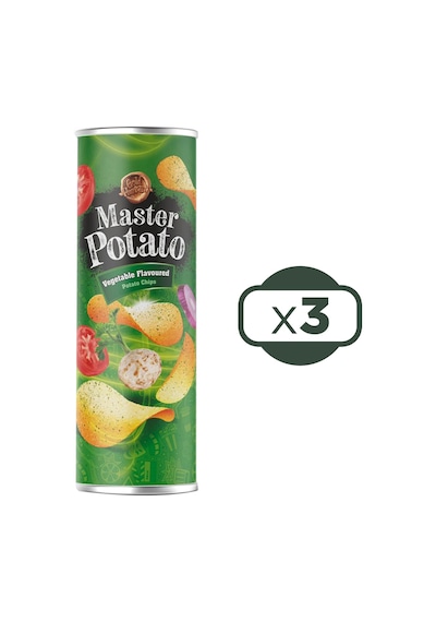 Master Potato Sebze Çeşnili Cips 3 x 160 G
