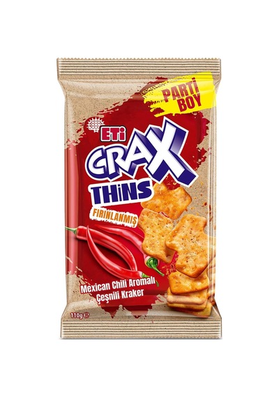 Crax Thins Mexican Chili Aromalı Çeşnili Kraker 110 G Diğer