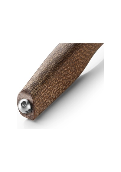Lionsteel Acha Natural Burlap Mikarta Kamp Bıçak Kahverengi