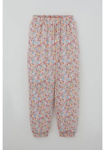 Breeze Kız Çocuk Pijama Takımı Renkli Çiçek Desenli 4-8 Yaş, Karışık Renk