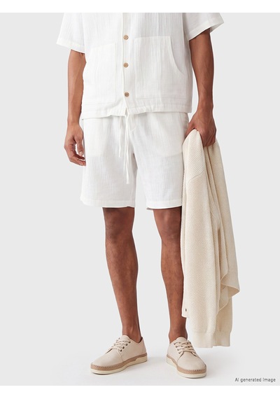 Lcw Vision Ekru Loose Fit Erkek Şort
