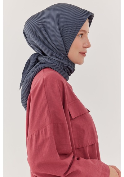Mirsoy Scarf Piliseli Eşarp - Antrasit Antrasit