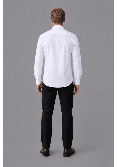 Bisse Mavi Regular Fit Polyester Klasik Gömlek Gm23k232068 D35