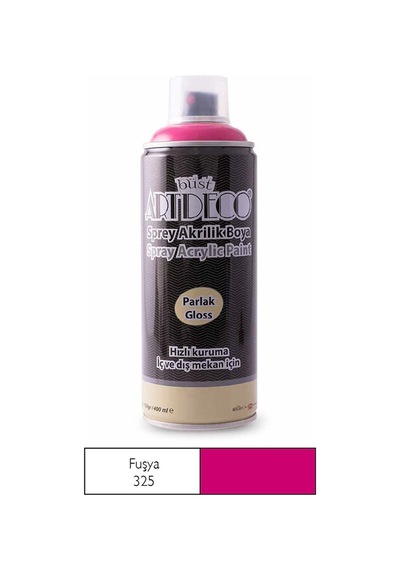 Artdeco Sprey Akrilik Boya 400 Ml Fuşya 325