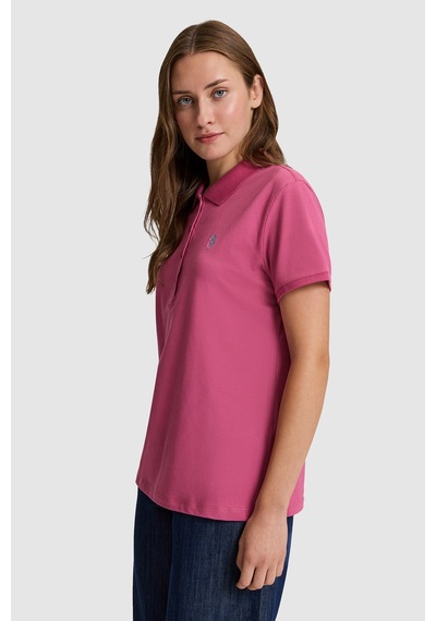 U.S. Polo Assn. U.s. Polo Assn. Kadın Fuşya Tişört Basic 50321818-vr023 Fusya