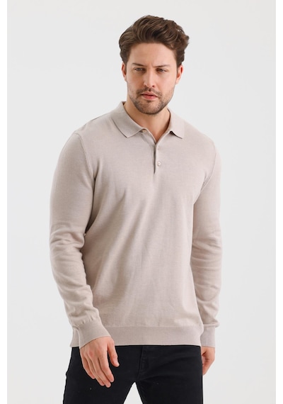 Alexander Gardi Alexandergardı Düğmeli Polo Yaka Regular Fit Kazak E24-eze-36 001