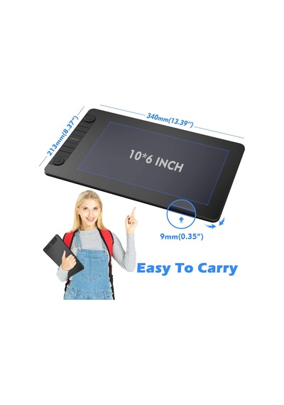 Veikk VK1060PRO 10 x 6" Grafik Çizim Tableti