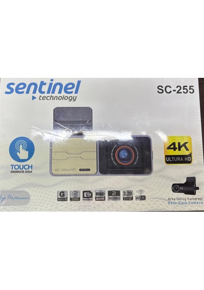 Sentinel Sc-255 Kayıt Cihazı 4k 3.2 İnc Dokunmatik Ekran 3 Kameralı