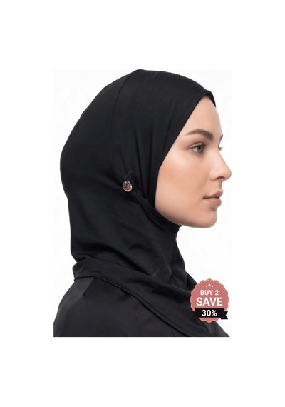 Mayovera Tesettür Deniz Bone - Boğazlı Siyah