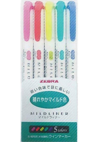 Zebra Midliner Fosforlu Kalem Seti 5Chc