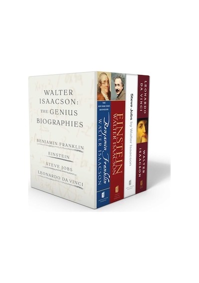 Walter Isaacson: The Genius Biographies: Benjamin Franklin, Einstein, Steve Jobs, And Leonardo Da Vinci
