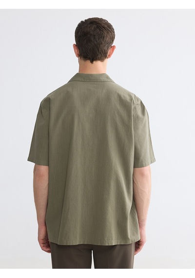 Lcw Vision Haki Regular Fit Krinkle Erkek Gömlek