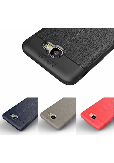 Samsung Uyumlu Galaxy J5 Prime Kilif Deri Tarzi Niss Silikon Case 389468038