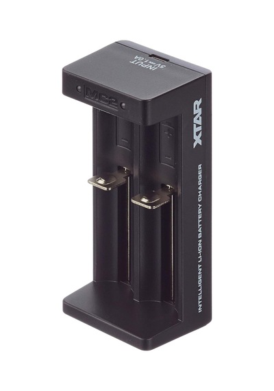 Mc2 Akıllı Cccv Lityum İyon Şarj Cihazı 5 Volt, 1 A, 2 Şarj Yuvası 14500 İla 26650 Formatları İçin