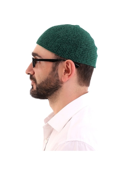 Kışlık Kadife Takke - Yeşil