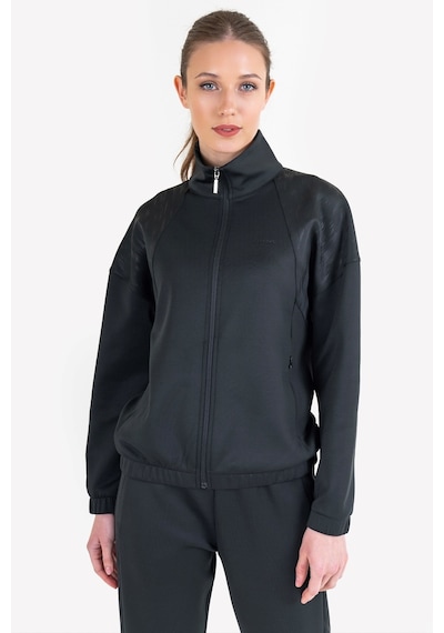 Lescon Siyah Kadın Fermuarlı Sweatshirt 23n-2124 Siyah