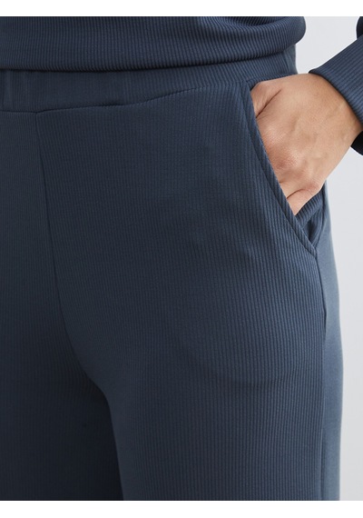 Lcw Everyday Lacivert Beli Lastikli Geniş Paça Kadın Eşofman Altı