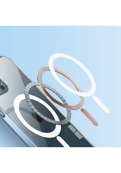 Apple Uyumlu iPhone 13 Pro Max Kılıf Zore Tacsafe Wireless Kılıf Renksiz