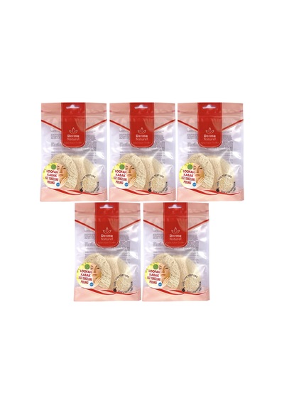 Derma Naturel Loofah Yüz Temizleme Peeling 5 Li Set
